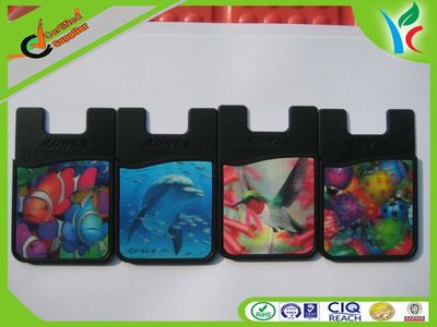 3D彩纸彩印卡套 手机背贴 定制手机卡套